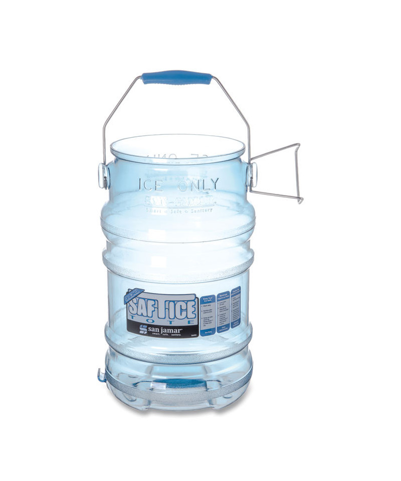 Saf-t-ice Tote, 6 Gal, Transparent Blue