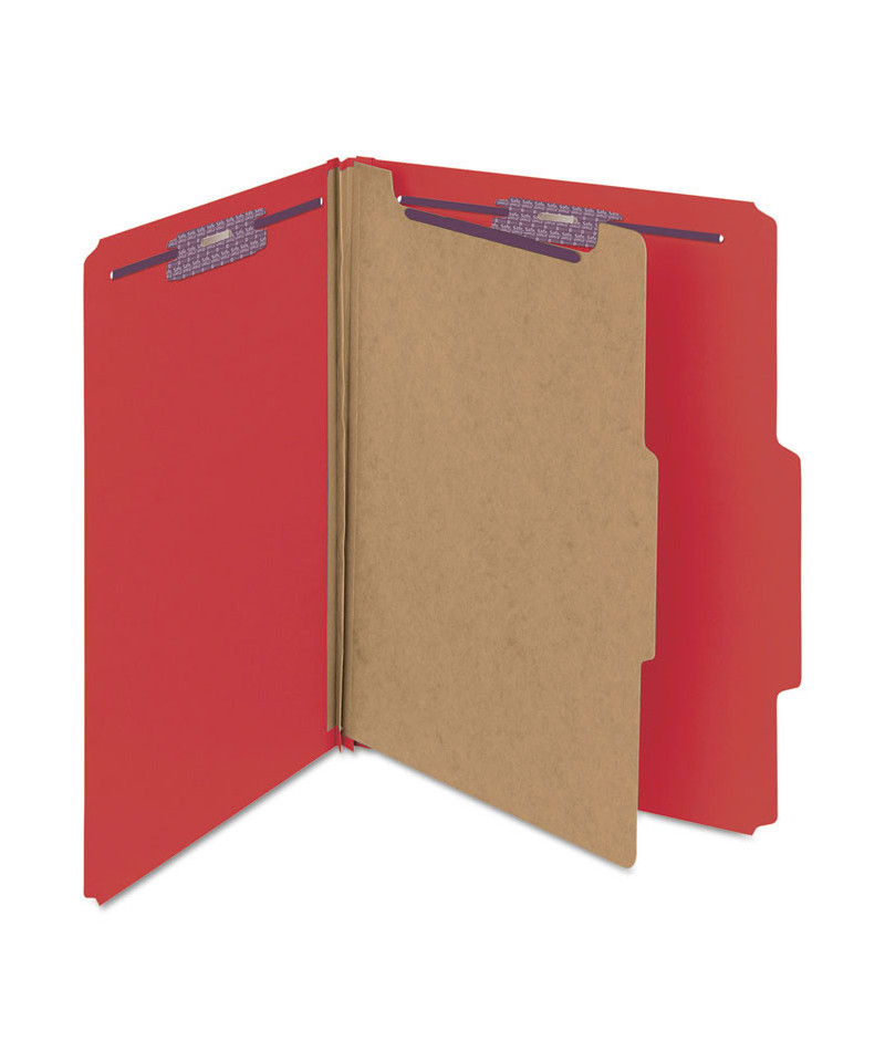 Four-Section Pressboard Top Tab Classification Folders with SafeSHIELD ...