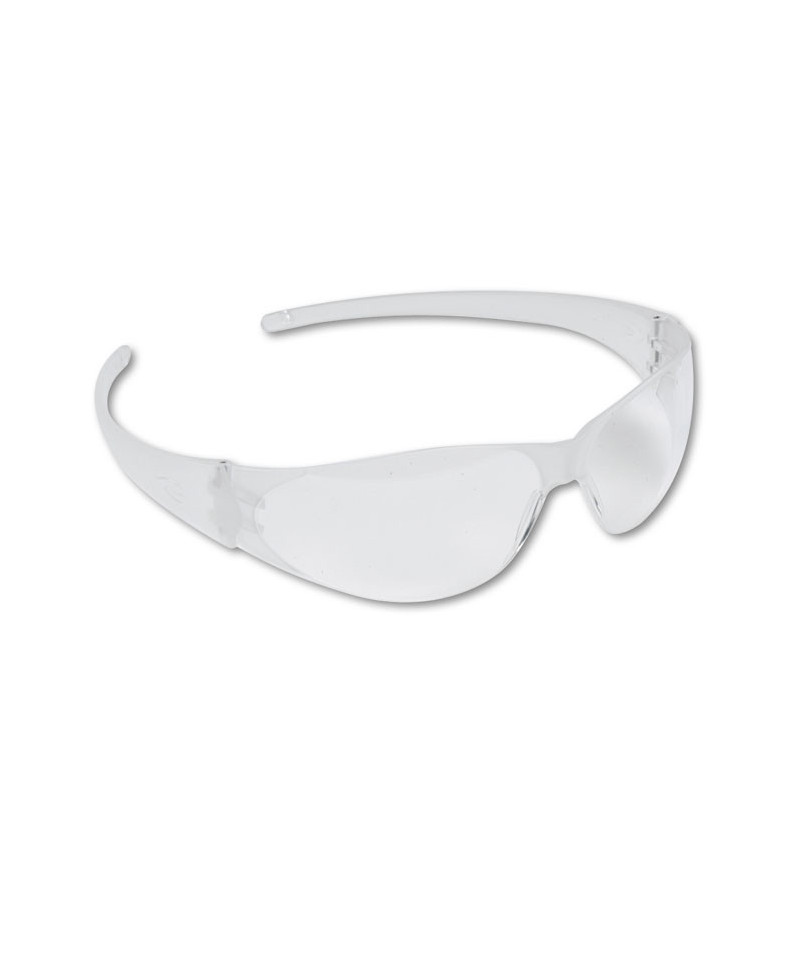 Checkmate Wraparound Safety Glasses, CLR Polycarb Frame, Uncoated CLR ...