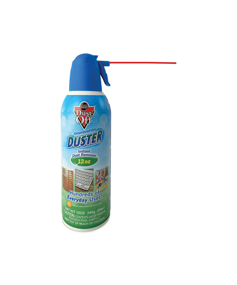 Disposable Compressed Air Duster, 12 oz Can