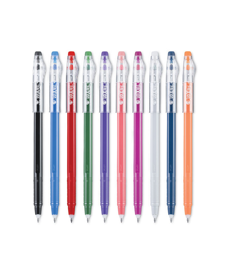 FriXion ColorSticks Erasable Gel Pen, Stick, Fine 0.7 mm, Ten Assorted ...