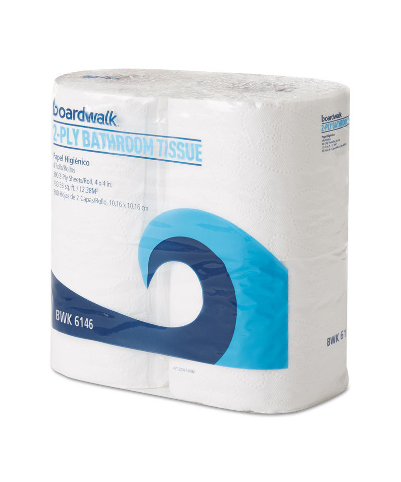Office Packs Standard Bathroom Tissue, 2-Ply, White, 300 Sheets/RL, 24 ...