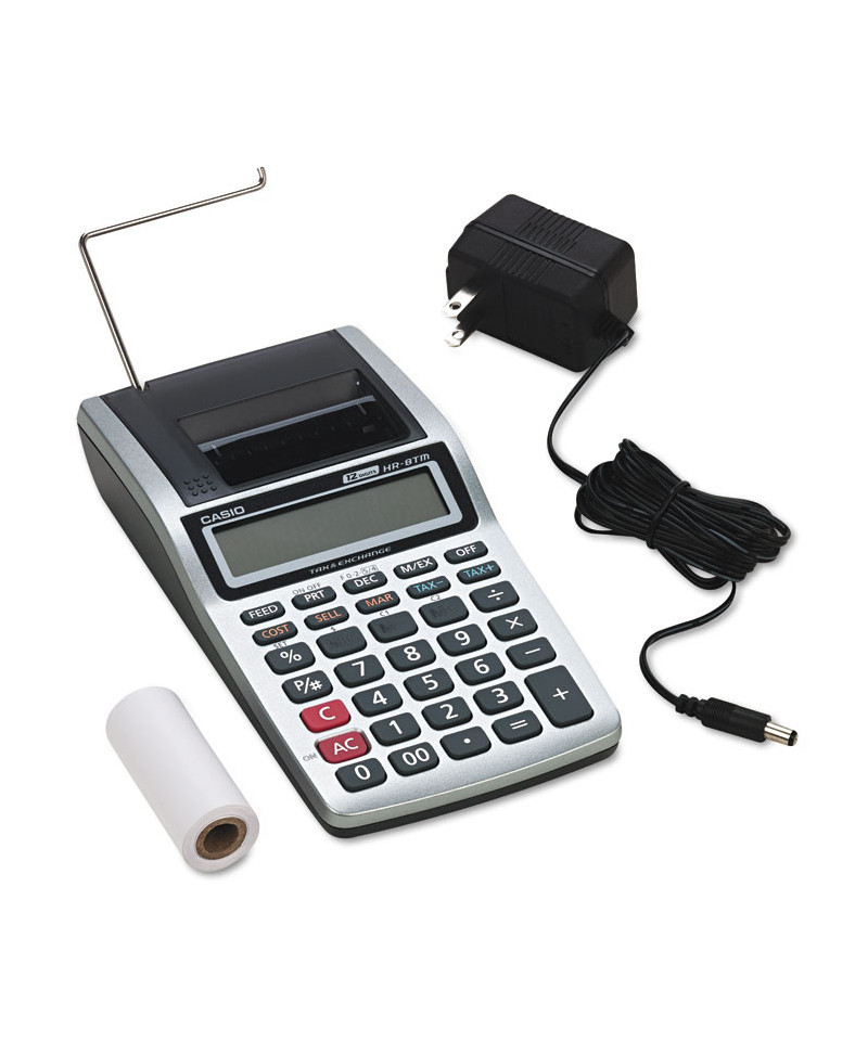 HR-8TM Handheld Portable Printing Calculator, Black Print, 1.6 Lines/Sec