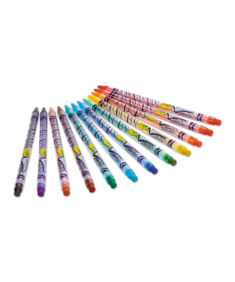 Twistables Erasable Colored Pencils, 12 Assorted Colors/Pack