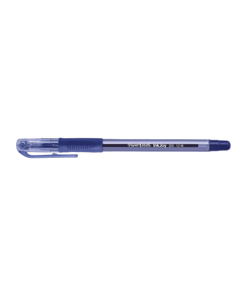 Inkjoy 300 Ballpoint Stick Pen, Blue, Medium, Dozen