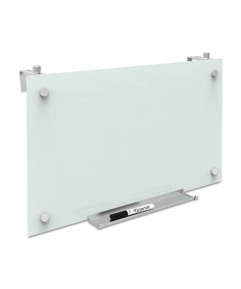 Infinity Magnetic Glass Dry Erase Cubicle Board, 14 x 24, White