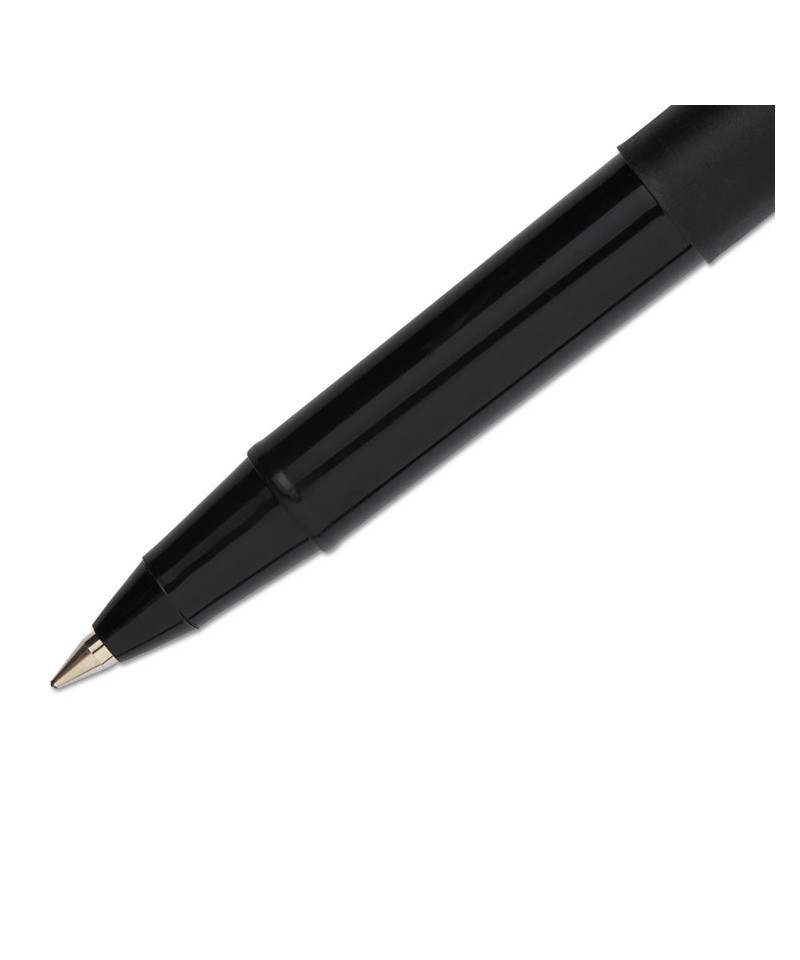 Onyx Roller Ball Stick Dye-Based Pen, Black Ink, Micro, Dozen