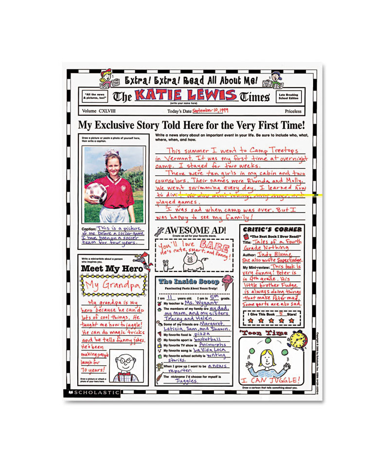 Instant Personal Poster Sets, Extra Extra Read All About Me, 17
