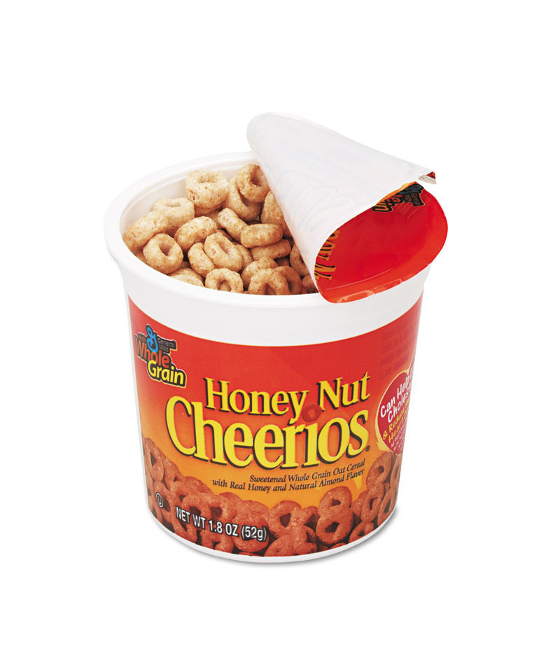 Honey Nut Cheerios Cereal Single Serve 18 Oz Cup 6pack